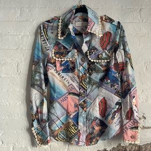 Zimmermann Postcard Blouse